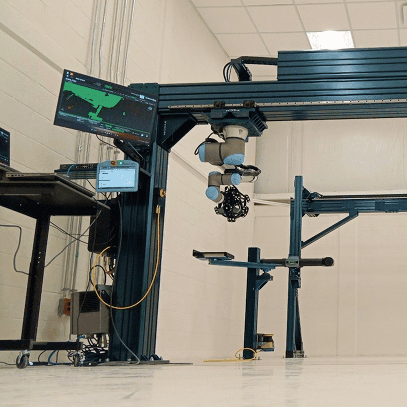 Camera mounted on rails
