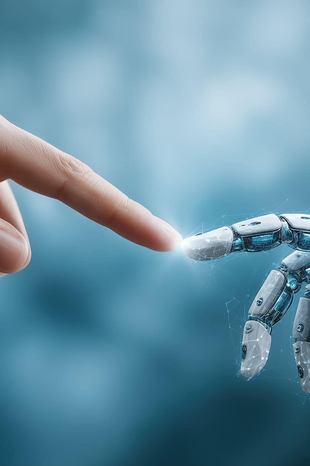 Human finger and Robotic Finger touch